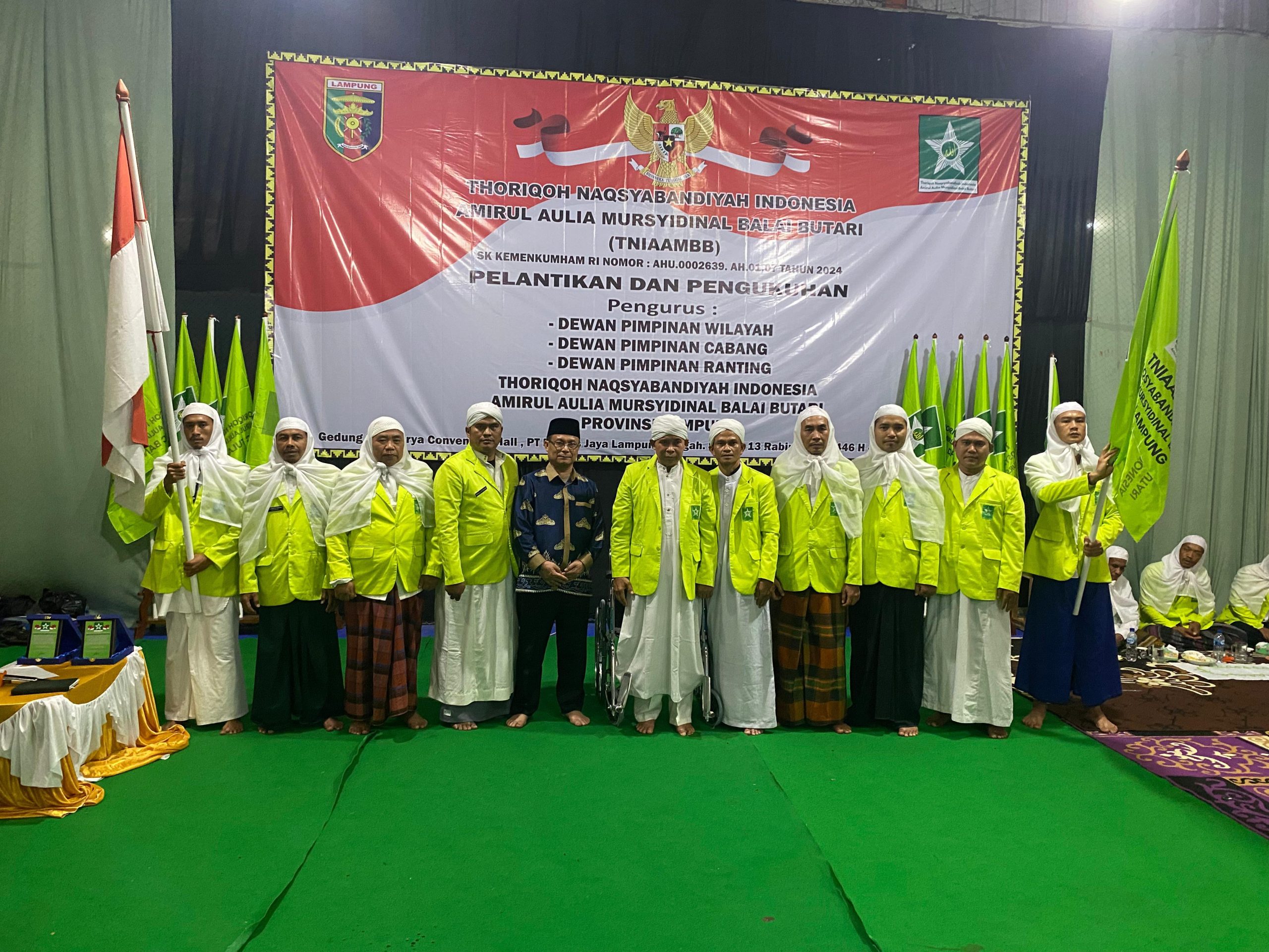 Thoriqoh Naqsyabandiyah Indonesia Lampung Sukses Gelar Pelantikan Pengurus dan Dzikir Akbar