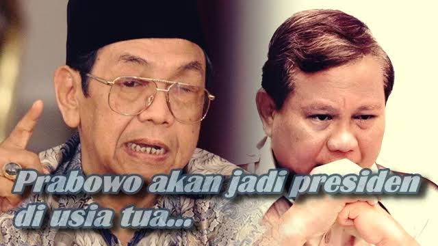 GUS DUR : Prabowo Akan Menjadi Presiden di Usia Tuanya. MAJALAH NATAR AGUNG