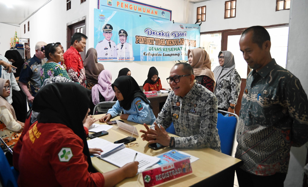 Untuk Deteksi Penyakit Yang Mematikan, Dinkes Lampung Selatan Gelar Skrining Kesehatan Bagi ASN dan Tenaga Honda