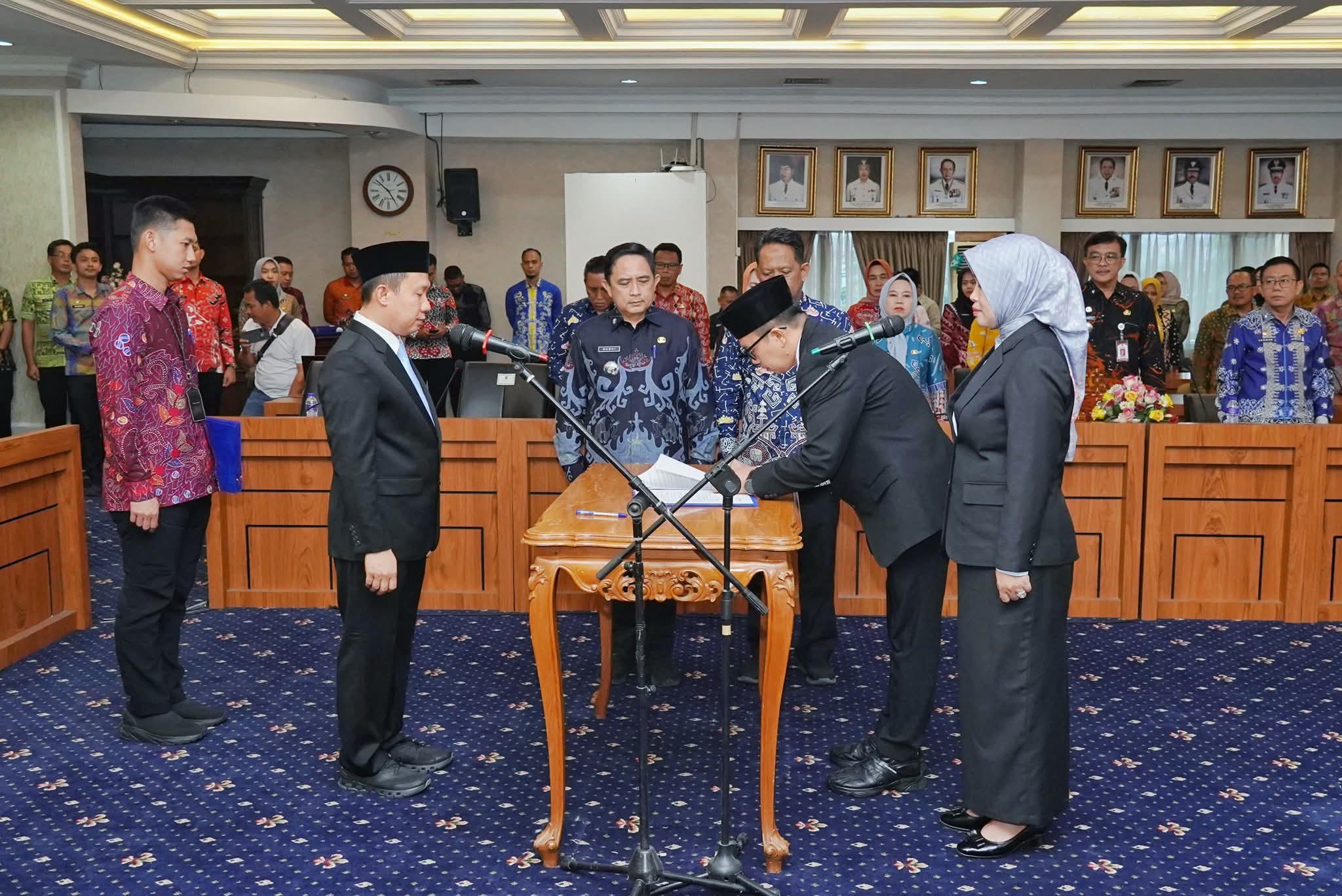 Dua Pejabat Pimpinan Tinggi Pratama dilingkungan Pemprov Lampung Dilantik