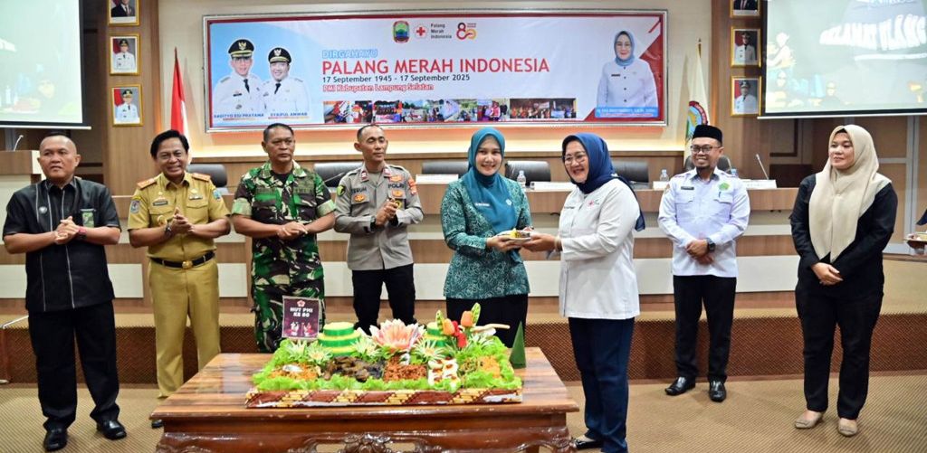Sekda Supriyanto Ajak Masyarakat Tebar Kebaikan di Peringatan HUT ke-80 PMI Lampung Selatan