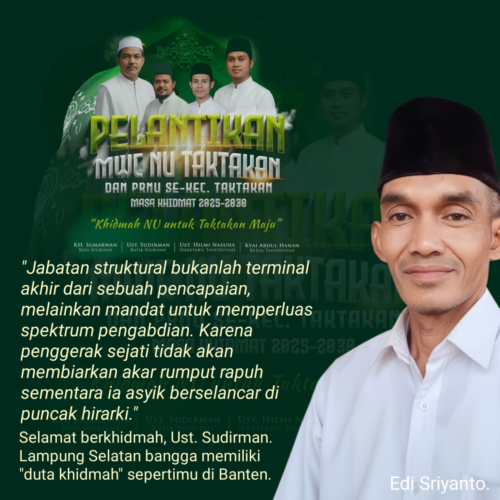 Syahadah Tanpa Batas. Oleh: Edi Sriyanto *)