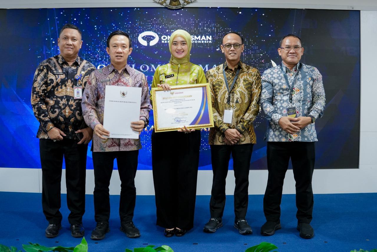 Provinsi Lampung Raih Predikat Kualitas Tertinggi Pada Penilaian Maladministrasi Pelayanan Publik 2025