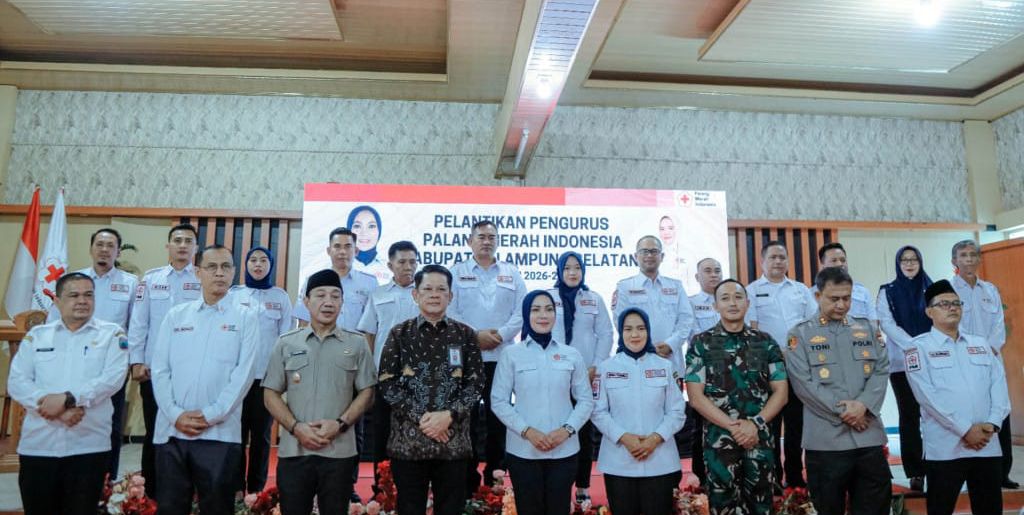 Pengurus PMI Lampung Selatan 2026-2031 Resmi Dilantik, Wakil Bupati Syaiful Anwar Titip Tiga Misi Besar Pelayanan Kemanusiaan