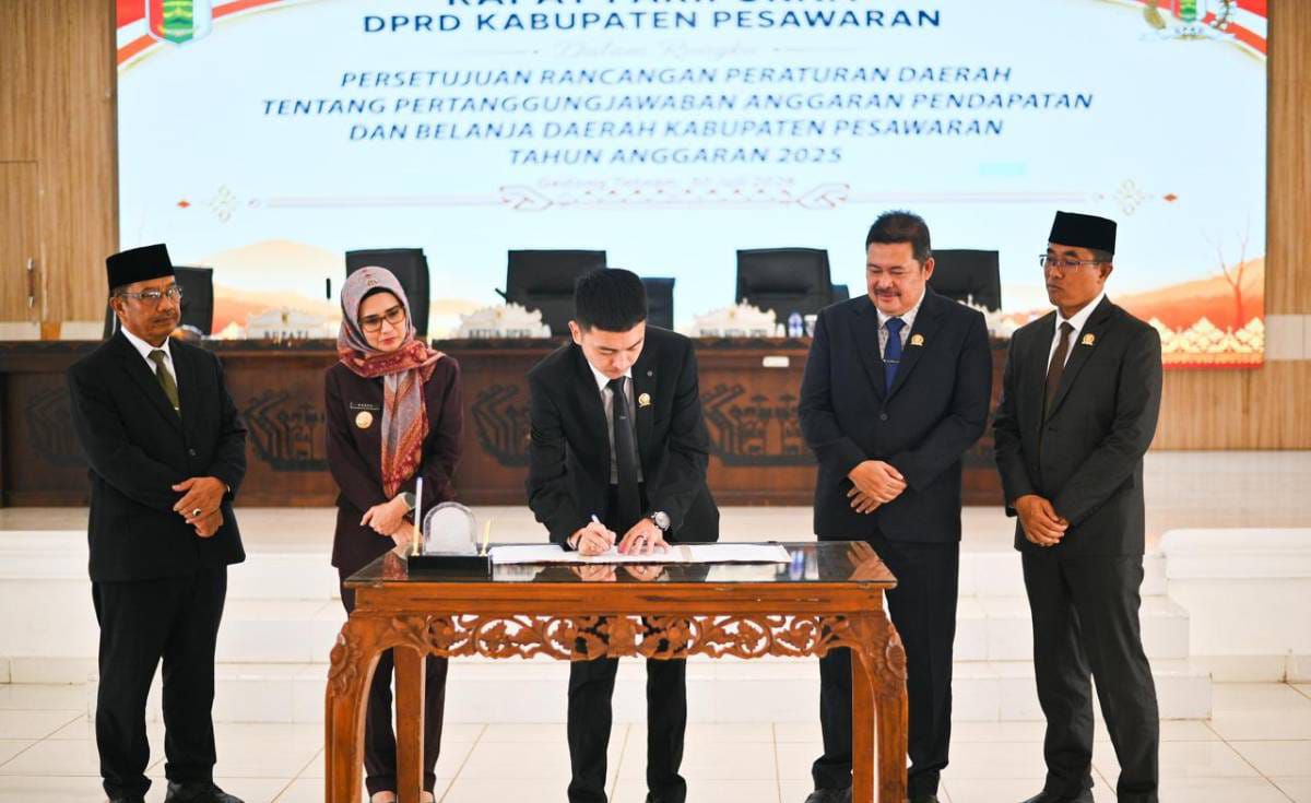 DPRD Pesawaran Setujui Ranperda Pertanggungjawaban Pelaksanaan APBD Tahun Anggaran 2025