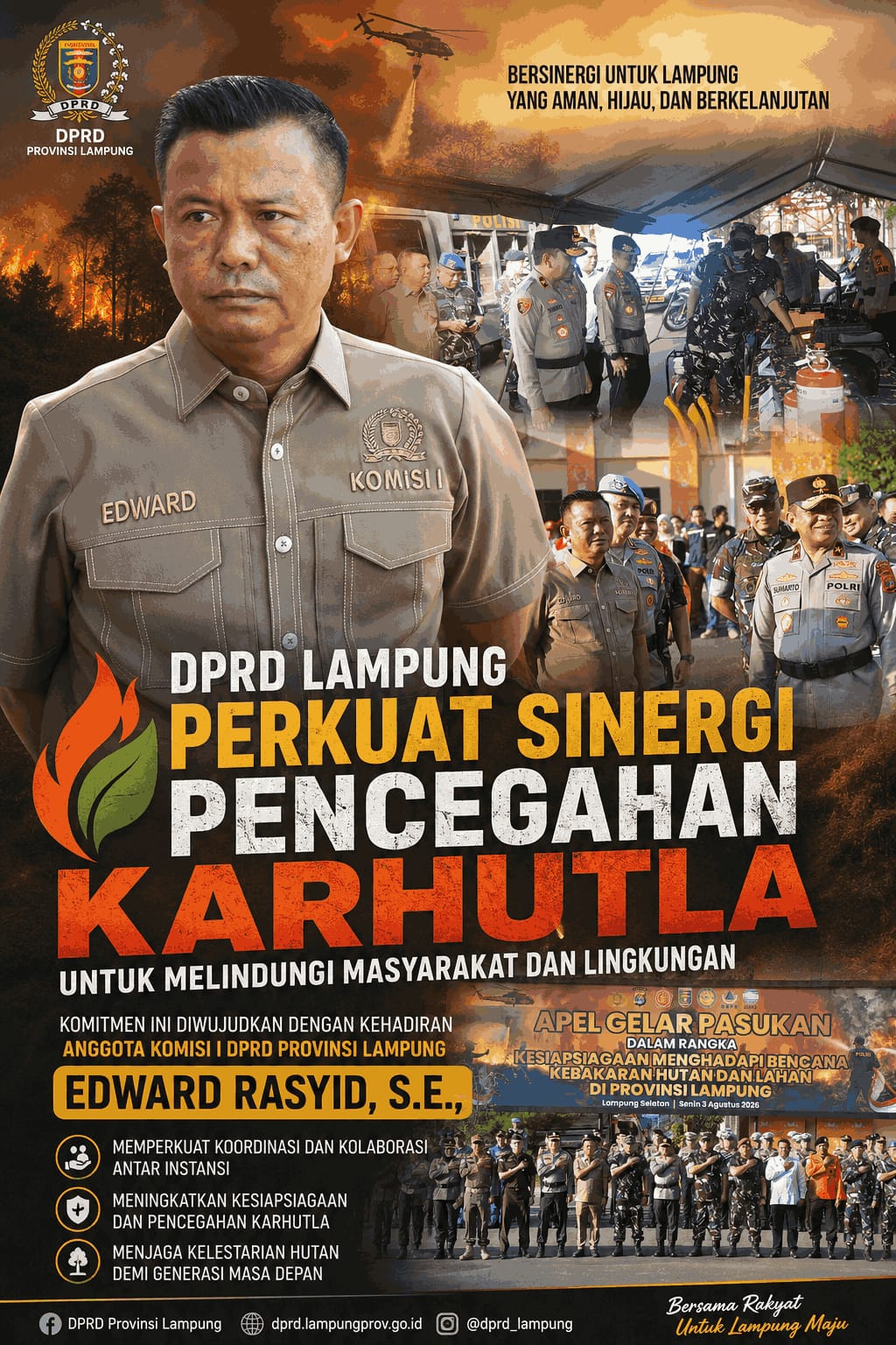 DPRD Lampung Perkuat Sinergi Pencegahan Karhutla untuk Melindungi Masyarakat dan Lingkungan